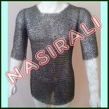 NauticalMart Flat Riveted With Washer Chain Mail Shirt Small Medieval Chainmail 