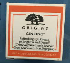 ORIGINS GINZING Refreshing Eye Cream to Brighten &amp; Depuff .5 oz/15 ml. B... - $23.80