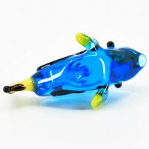 Handmade Blue Tropical Fish Tiny Miniature Micro Mini Lampworking Glass Figurine image 4