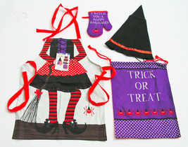 Witchy Kids Chef Set by Ladelle Cotton Child Size 3-5 years - $14.82