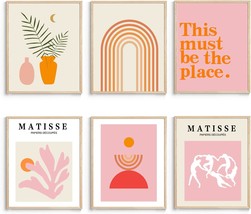 Matisse Wall Art And Boho Wall Art Prints Unframed,Minimalist, Set Of 6 - $35.92