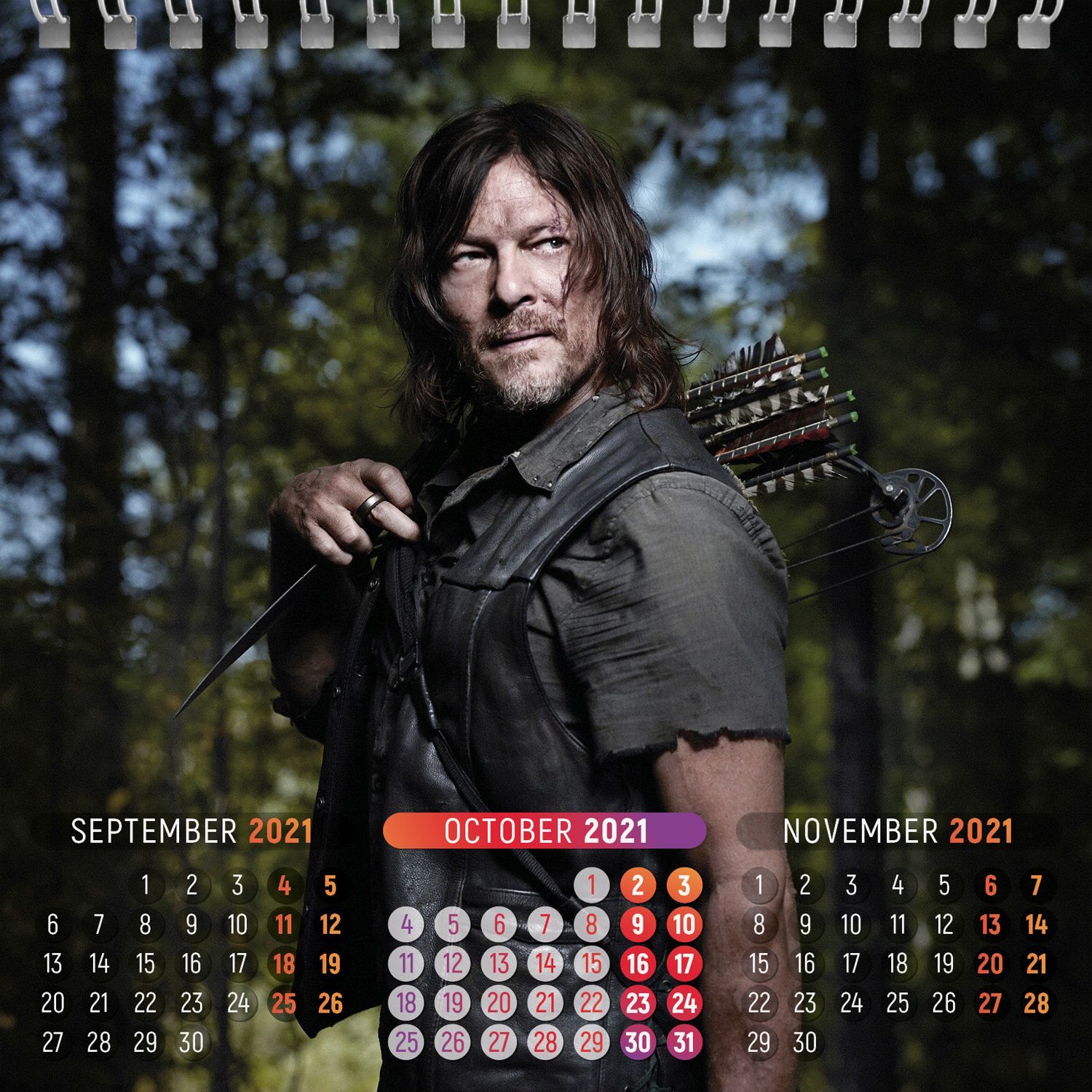 Norman Reedus 2021 Desktop Calendar NEW With Christmas Card Sexy Hot