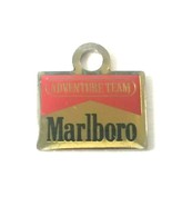 VTG Marlboro Adventure Team Charm Silver Tone Enamel Cigarette Logo Adve... - $26.00