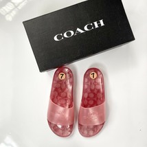 COACH Women&#39;s Ulyssa Water-Resistant Jelly Pool Slides Pink  Size 7 - $72.57