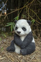 Panda Cub Sitting-Small-Garden Statue,  Home Decor, Animal Sculpture - $131.99
