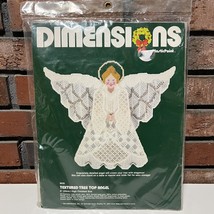 Dimensions Tree Top Angel Textured Plastic Point #9035 NEW Vintage 1983 9” - $19.80