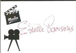 Estelle Parsons Signed Index Card Bonnie and Clyde
