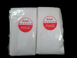 Coca-Cola Drink Coca-Cola Disc Logo Sign Dispenser Napkins (100 Count) - $5.79