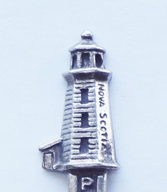 Collector Souvenir Spoon Canada Nova Scotia Peggys Cove Lighthouse