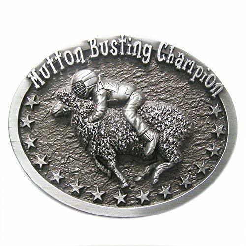 New Vintage Original Oval Mutton Busting Champion Western Belt Buckle