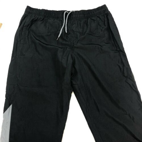 Athletic Works Track Pants Mens 2XL Black Gray Drawstring Tie Mesh ...