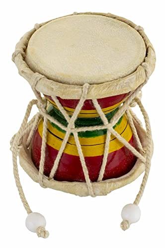 Primary image for Damru (Multicolour) Bhole Nath Shiva Drum Mahadev Instrument Puja GOD Hindu 3 "