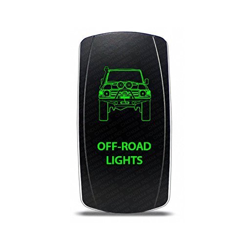 CH4x4 Rocker Switch Toyota Land Cruiser 76 series Off-Road Lights Symbol - Green