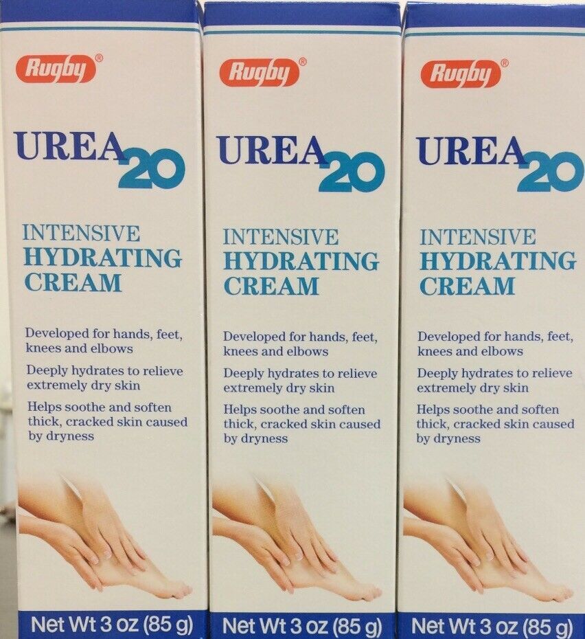 Primary image for Rugby UREA 20 Intensive Hydrating Cream 3 oz/ each  - (3 Pack)