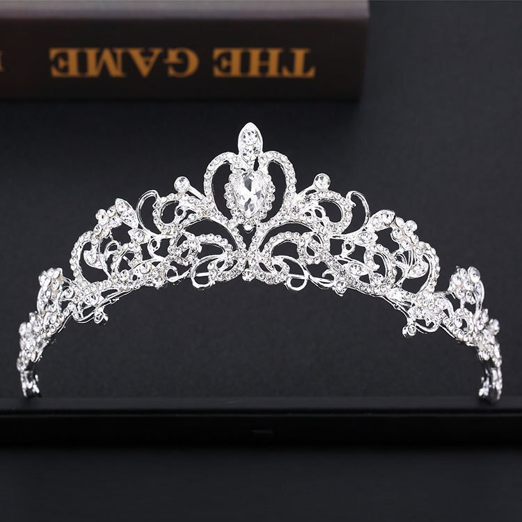 2021 Trend Jewelry Sliver Red  Bride Hair Bond Accessories High Quality Beautifu