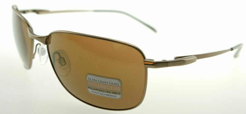 Serengeti Agata Satin Gold / Polarized Drivers Gold Sunglasses 7581