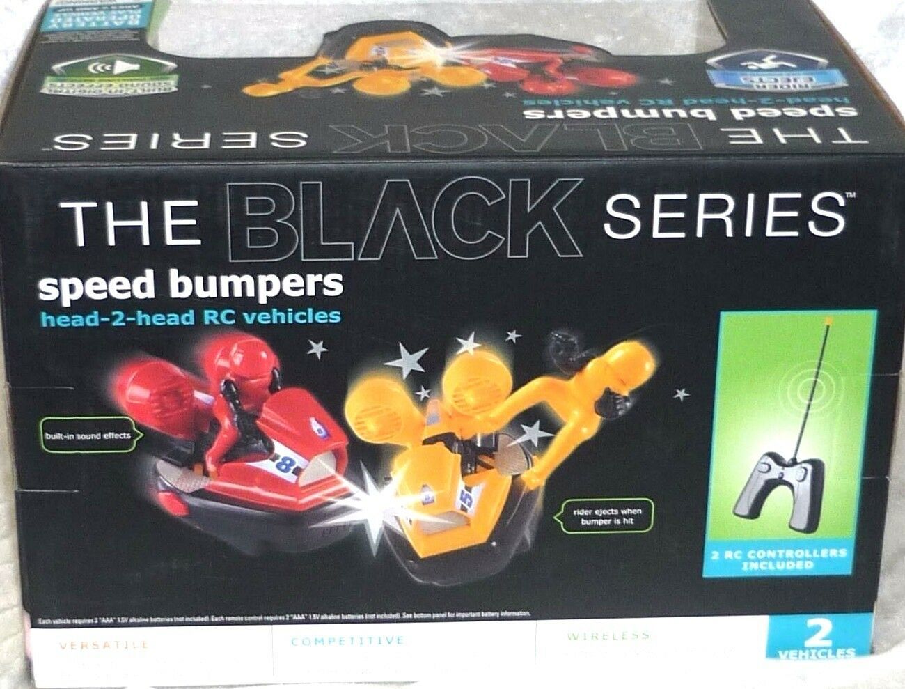 Remote control Bumper Cars Black Series Speed Bumpers HeadToHead R/C