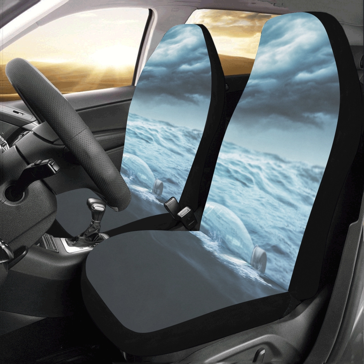 Message Drifting Bottle Universal Fit Auto Drive Car Seat Covers Seat