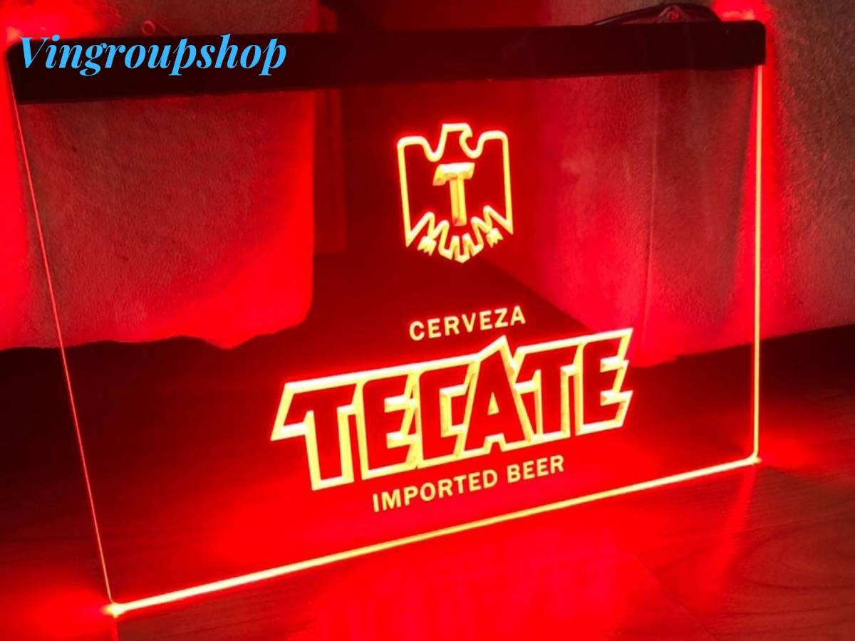 Tecate Cerveceria Beer Illuminated Led Neon Sign Home Decor, Bar, Pub