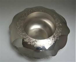 Vintage Silverplate Wm Rogers Footed Bowl Centerpiece Flower Frog ep/copper MA#7 - $14.54