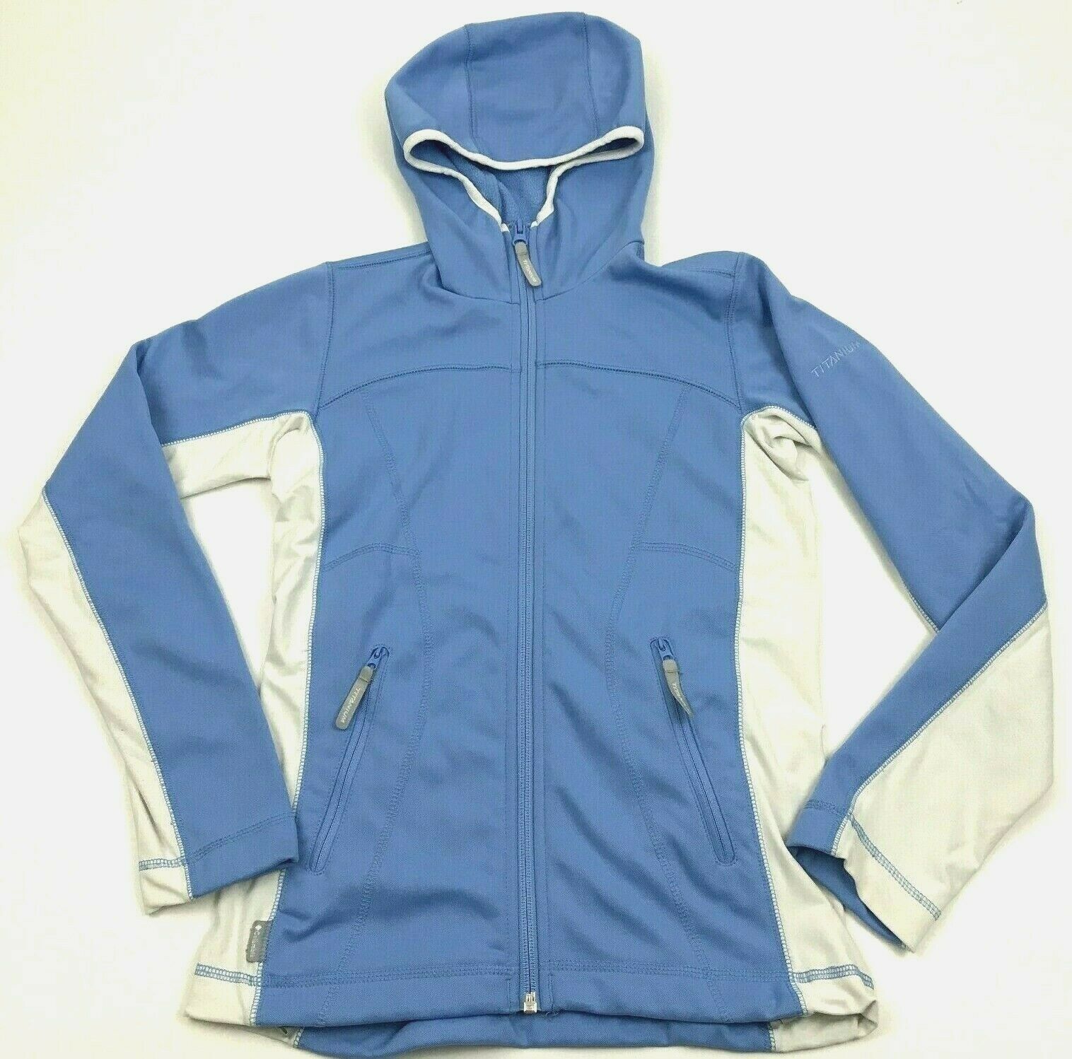 Columbia TITANIUM Full Zip Hoodie Jacket Women's Size XS Baby Blue ...