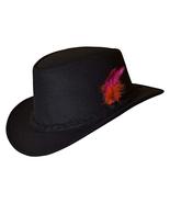 Traditional Authentic Bavarian Men Hat Wool German Fedora Hat Black Okto... - $29.99
