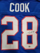 JAMES COOK SIGNED AUTOGRAPHED PRO STYLE XL CUSTOM JERSEY BECKETT QR CODE COA image 2