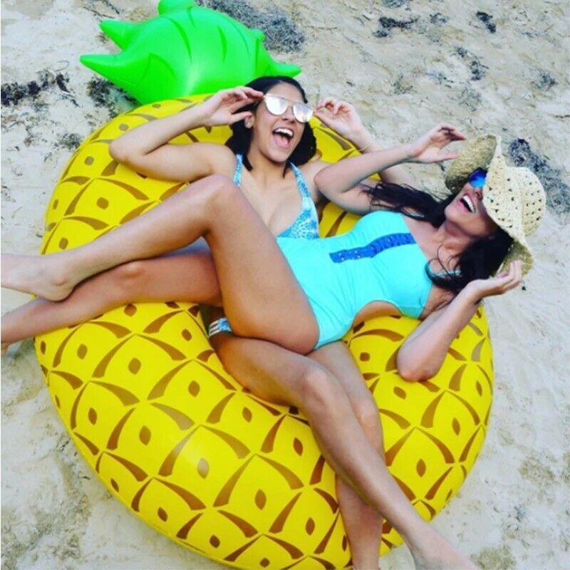 Giant Inflatable Swimming Pool Ring ( Water Rafts Summer Swim Float ) Pineapple