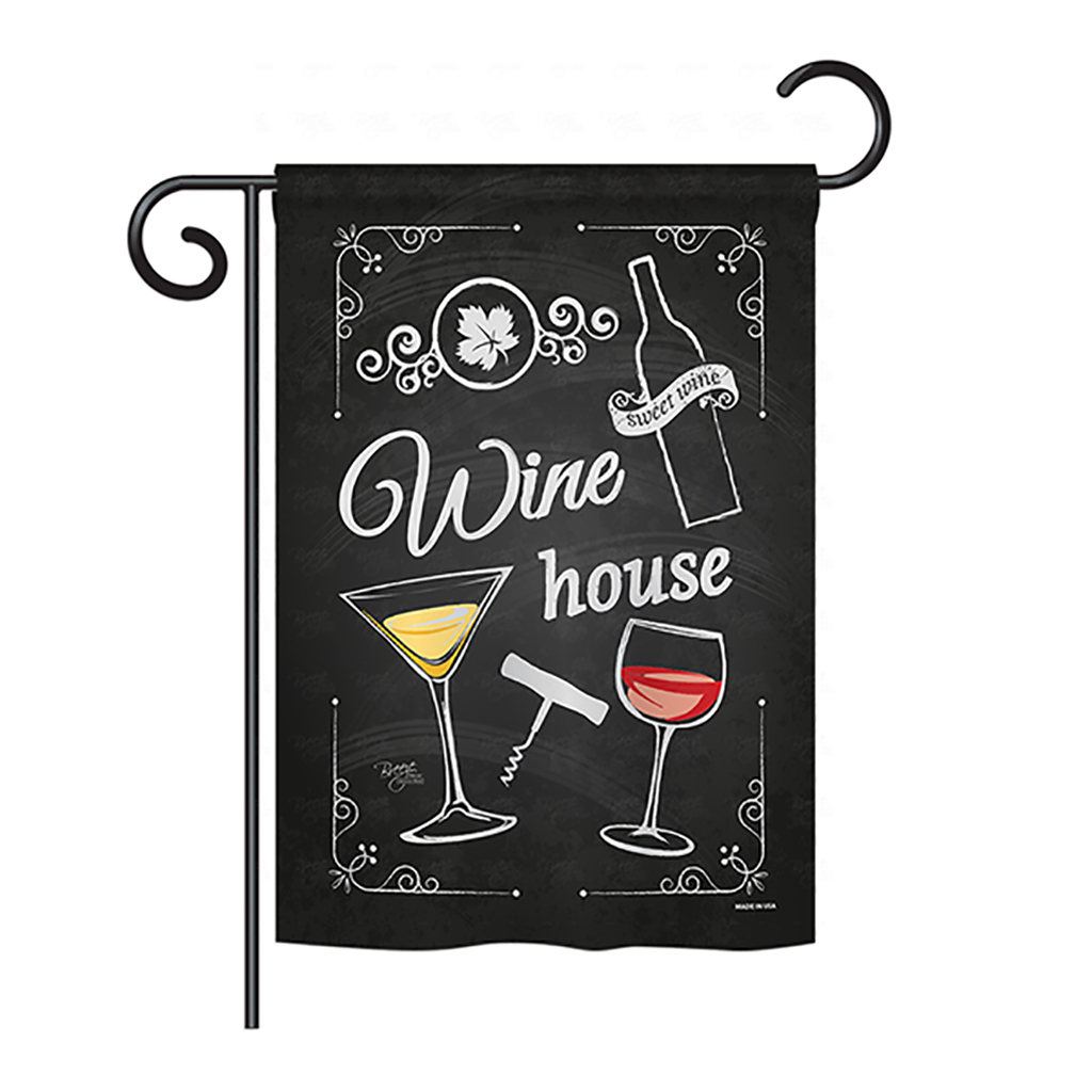 Wine House Impressions Garden Flag