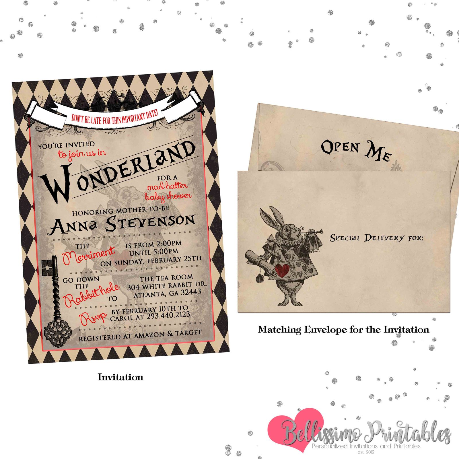 Vintage Alice In Wonderland Baby Shower And 50 Similar Items