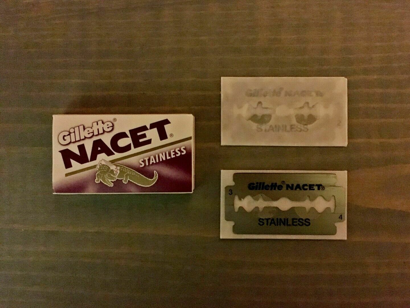 50 Gilette NACET Stainless Double Edge Razor Blades made in Russia Men