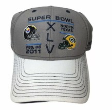 Reebok Green Bay Packers Pittsburgh Steelers Hat Adult Super Bowl XLV 2012 Texas - $24.54
