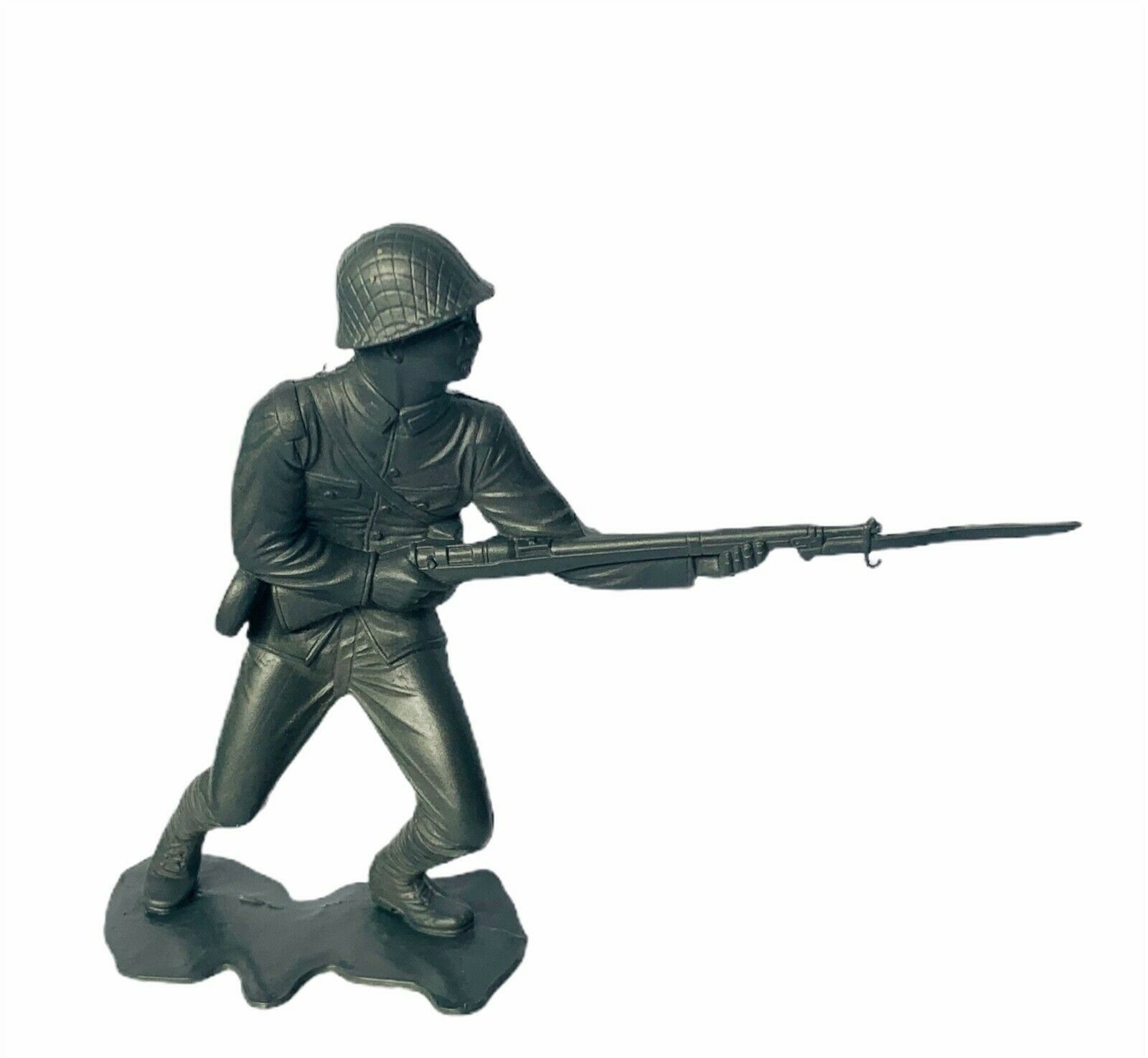 Marx toy soldier Japanese vintage ww2 wwii Pacific 1963 beige figure phone gun