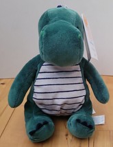 Carters Just One You Musical Green Navy Plush Stuffed Dino Baby Toy Dinosaur NWT - $29.02