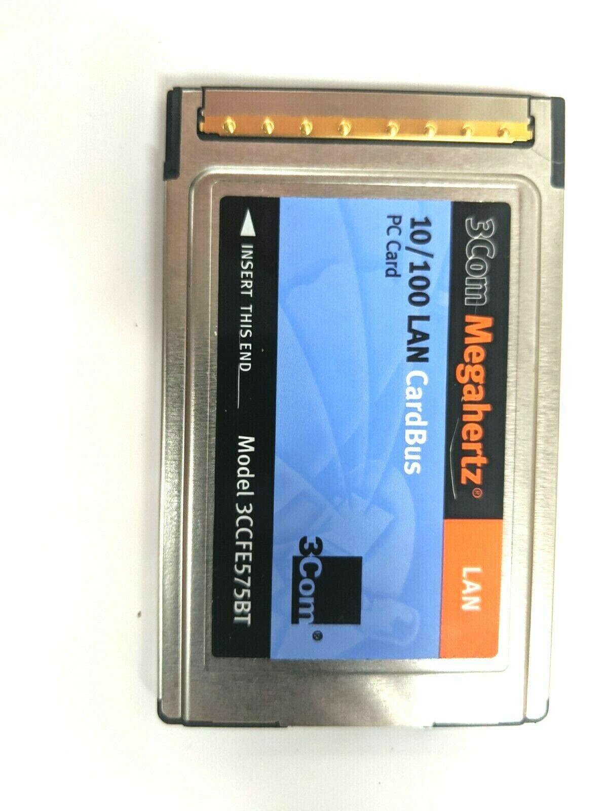 Megahertz 10/100 LAN CardBus PC Card Model 3CCFE575BT Laptop