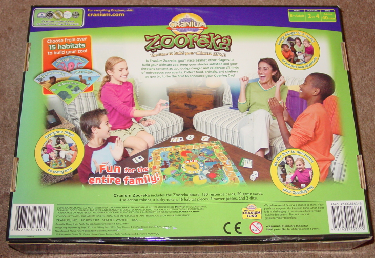 CRANIUM ZOOREKA BUILD ULTIMATE ZOO GAME 2006 CRANIUM EXCELLENT COMPLETE