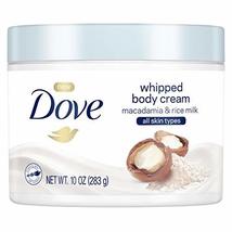 Dove Whipped Macadamia and Rice Milk Body Cream 10 oz image 2