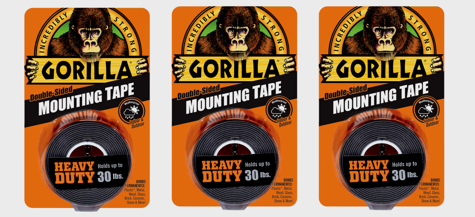 gorilla heavy duty double sided mounting tape reviews