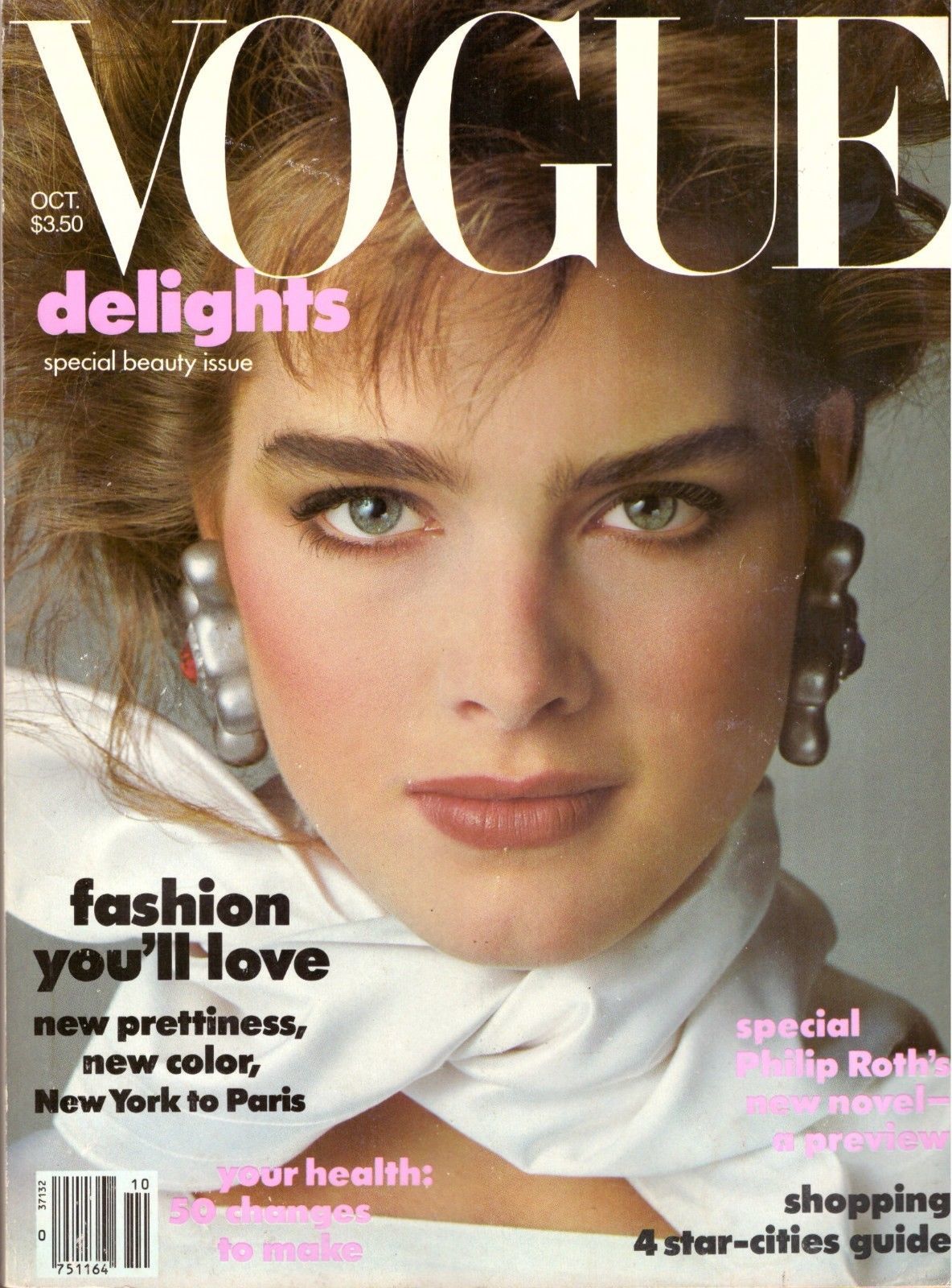 1983 Vogue Magazine Brooke Shields Venice Snowdon Jazz Furs Arthur B ...