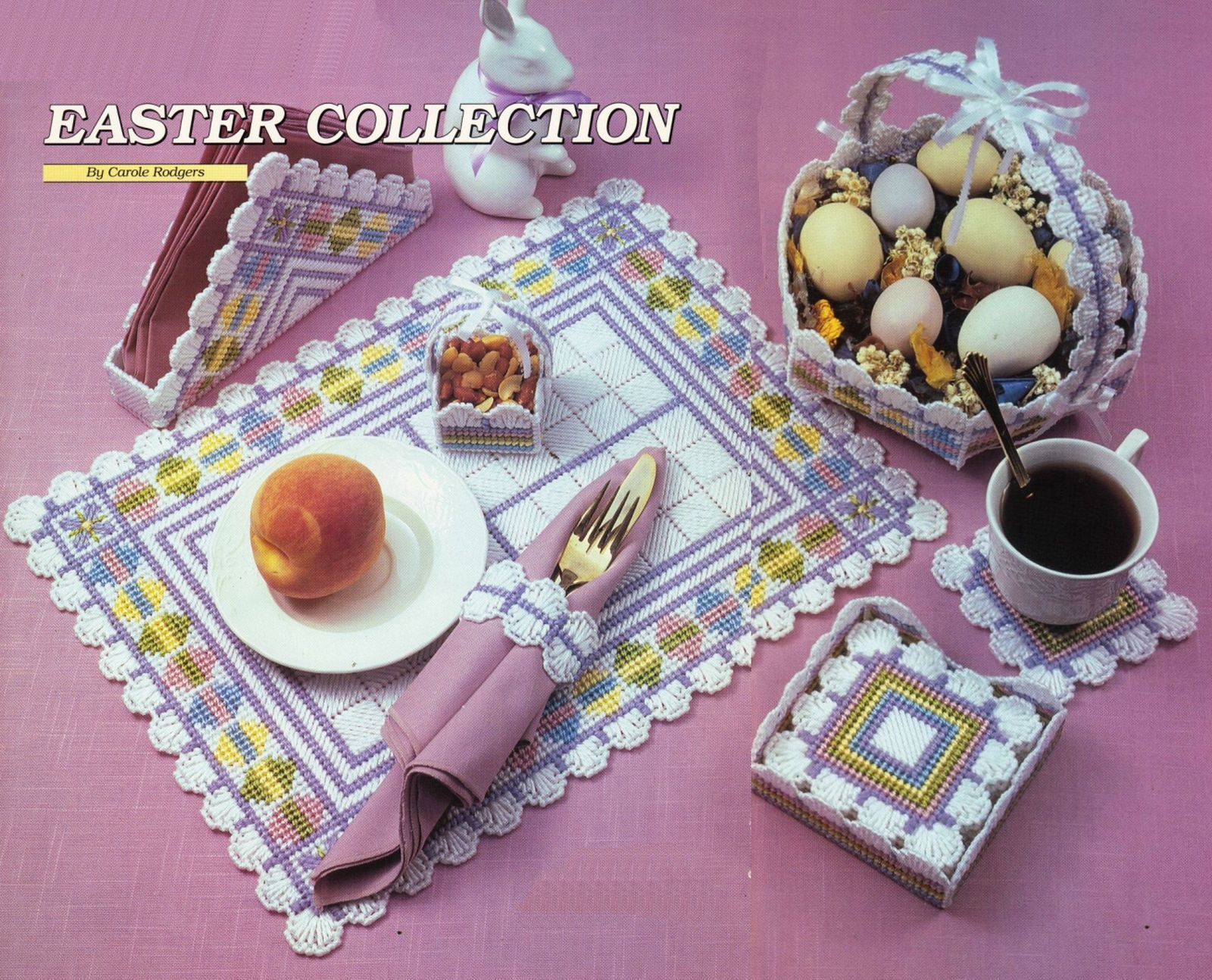 Plastic Canvas Easter Egg Placemat Doorknob and 50 similar items