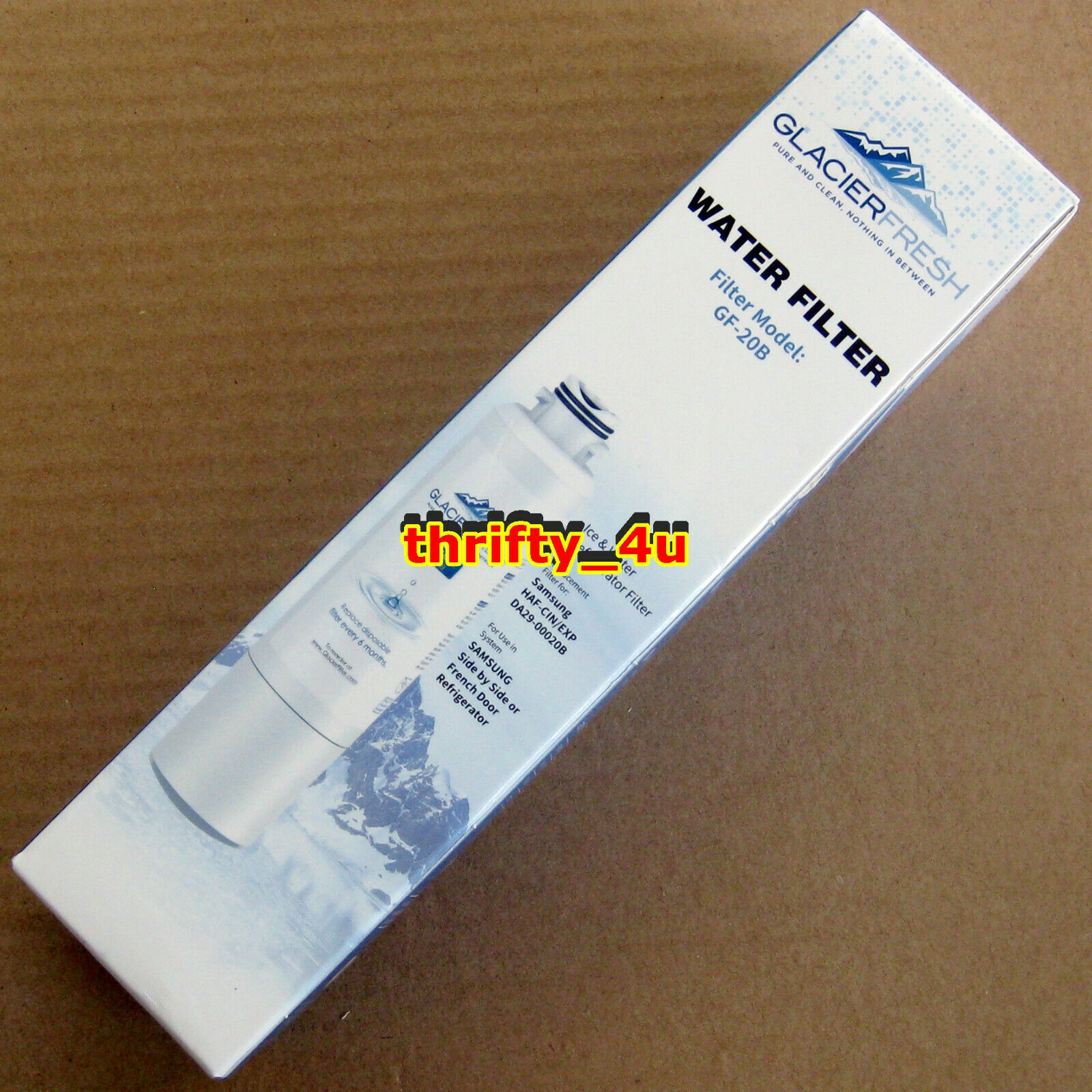Primary image for Samsung Replacement GlacierFresh ICE+WATER Replacement Filter GF-20B NIB SEALED