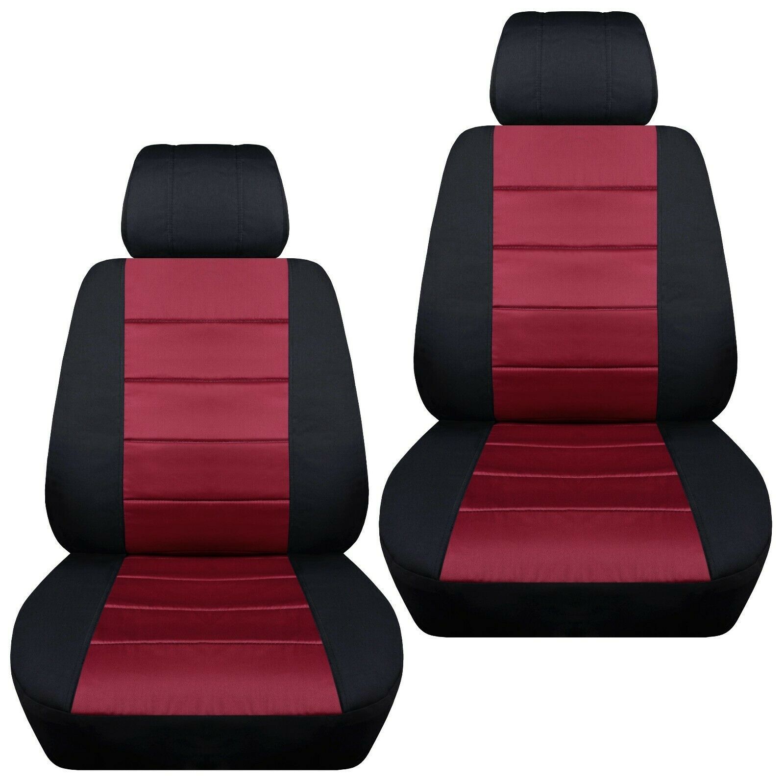 Front set car seat covers fits Chevy HHR 20062011 black and burgundy