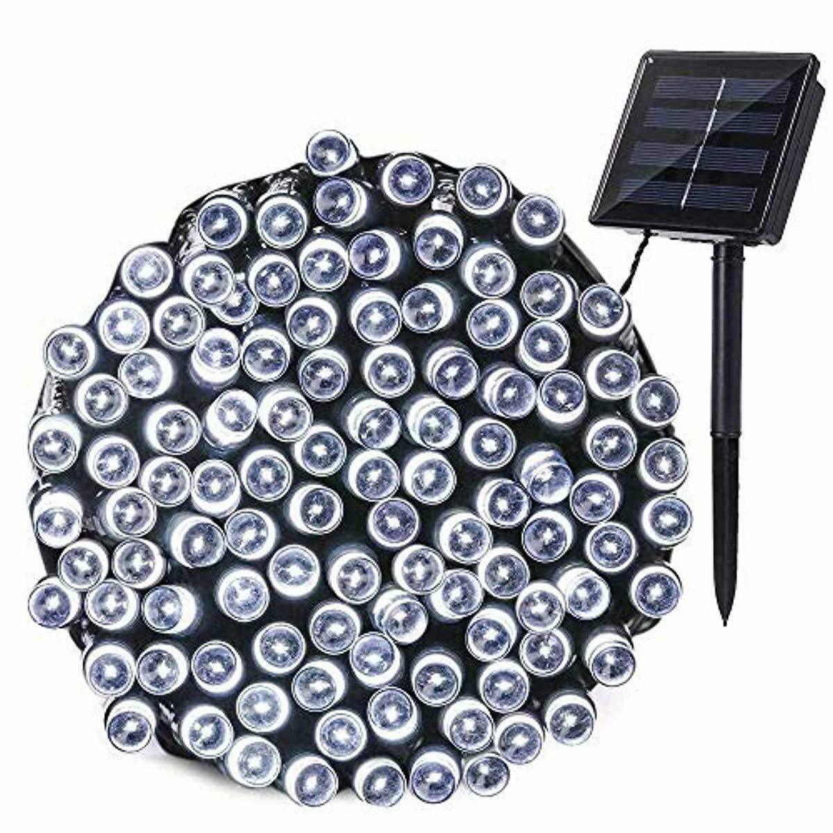 Joomer Solar String Lights 72ft 200 LED 8 Modes Solar Powered Christmas