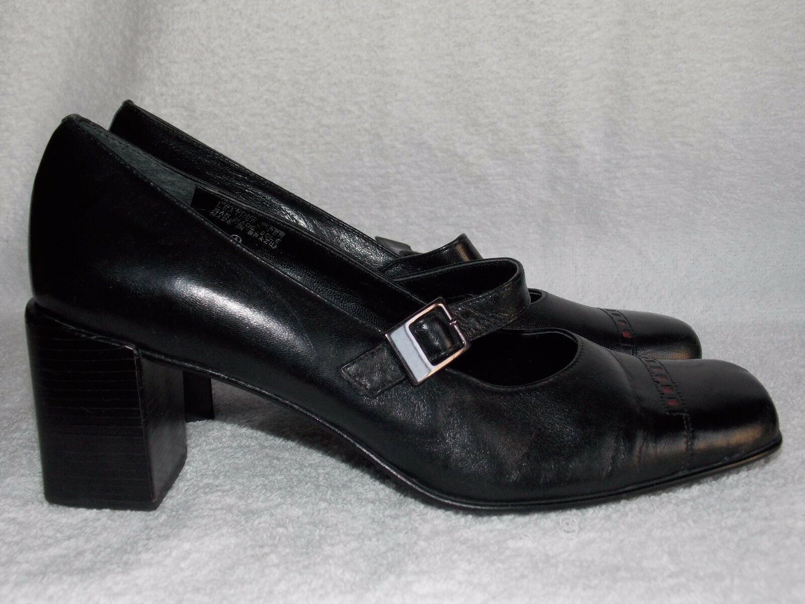 Primary image for Etienne Aigner Black Leather MARY JANE Heels 6.5M For Women Used