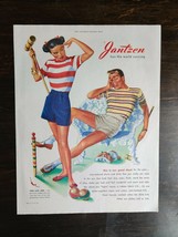 Vintage 1947 Jantzen Clothing Full Page Original Color Ad - OC - $6.64