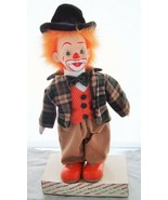 Clown Studio 33 VTG Vintage Porcelain Doll Collectible original box orange hair - $19.75