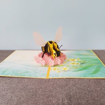 Bee, 3D Pop-up card, 3D greeting card, Paper craft, Paper art, Insect card - $7.71