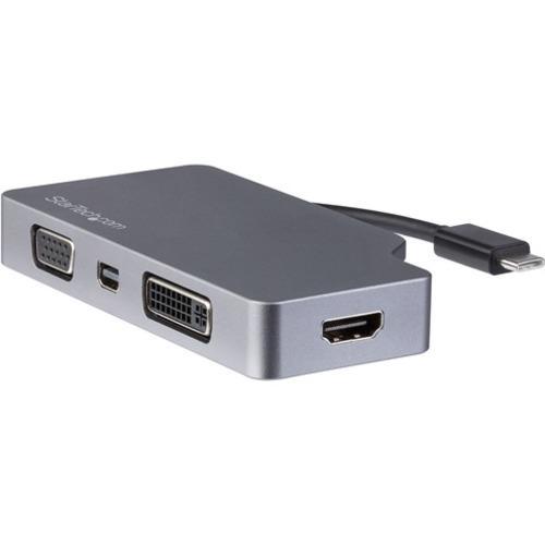 StarTech.com USB-C Multiport Video Adapter - 4-in-1 USB-C to DVI - HDMI - VGA -