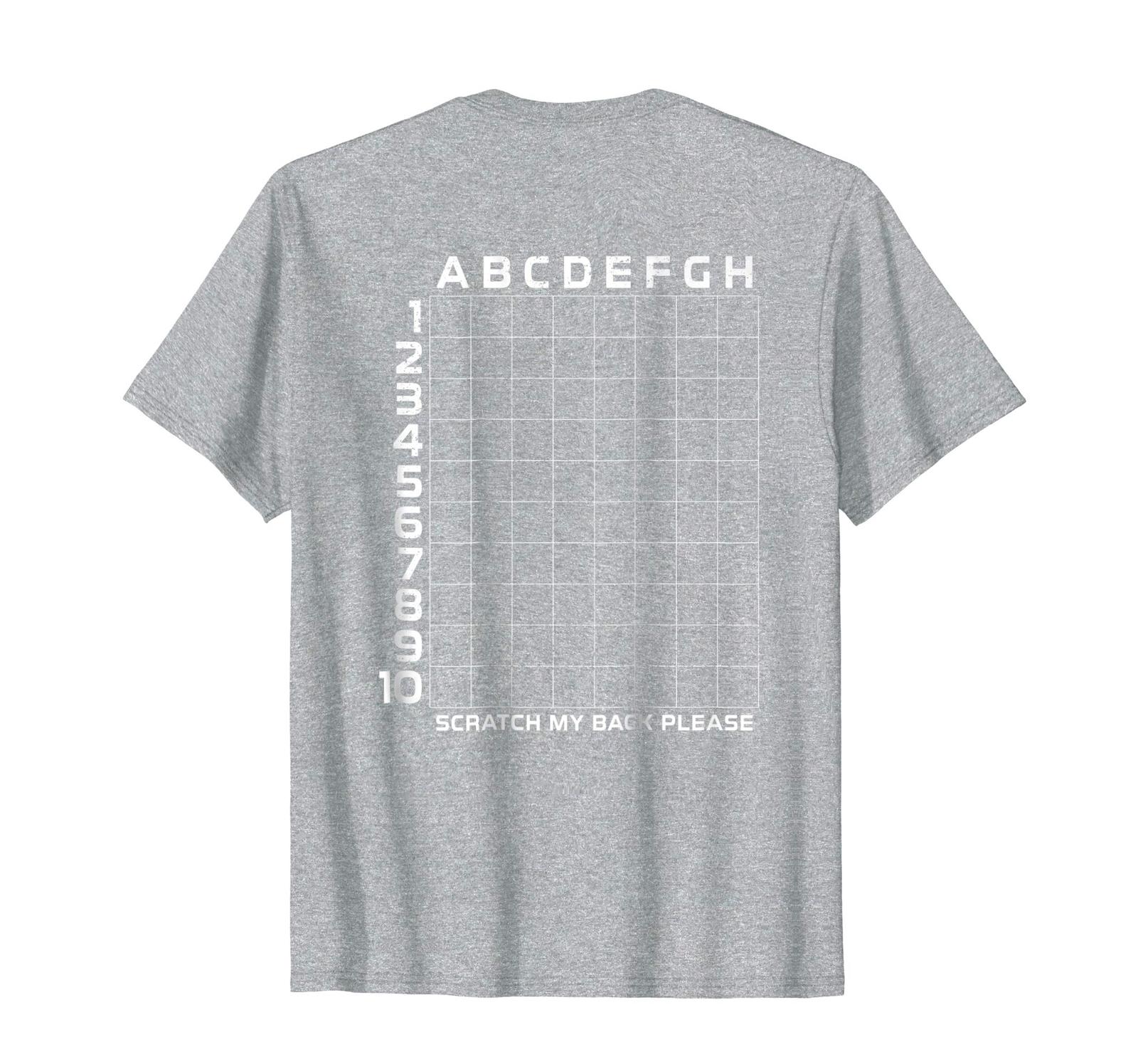 New Tee Back Scratching Shirt Scratch My Back Grid Scratcher TShirt