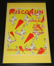 1930 Wisconsin vs Chicago Football Framed 10x14 Poster Official Repro